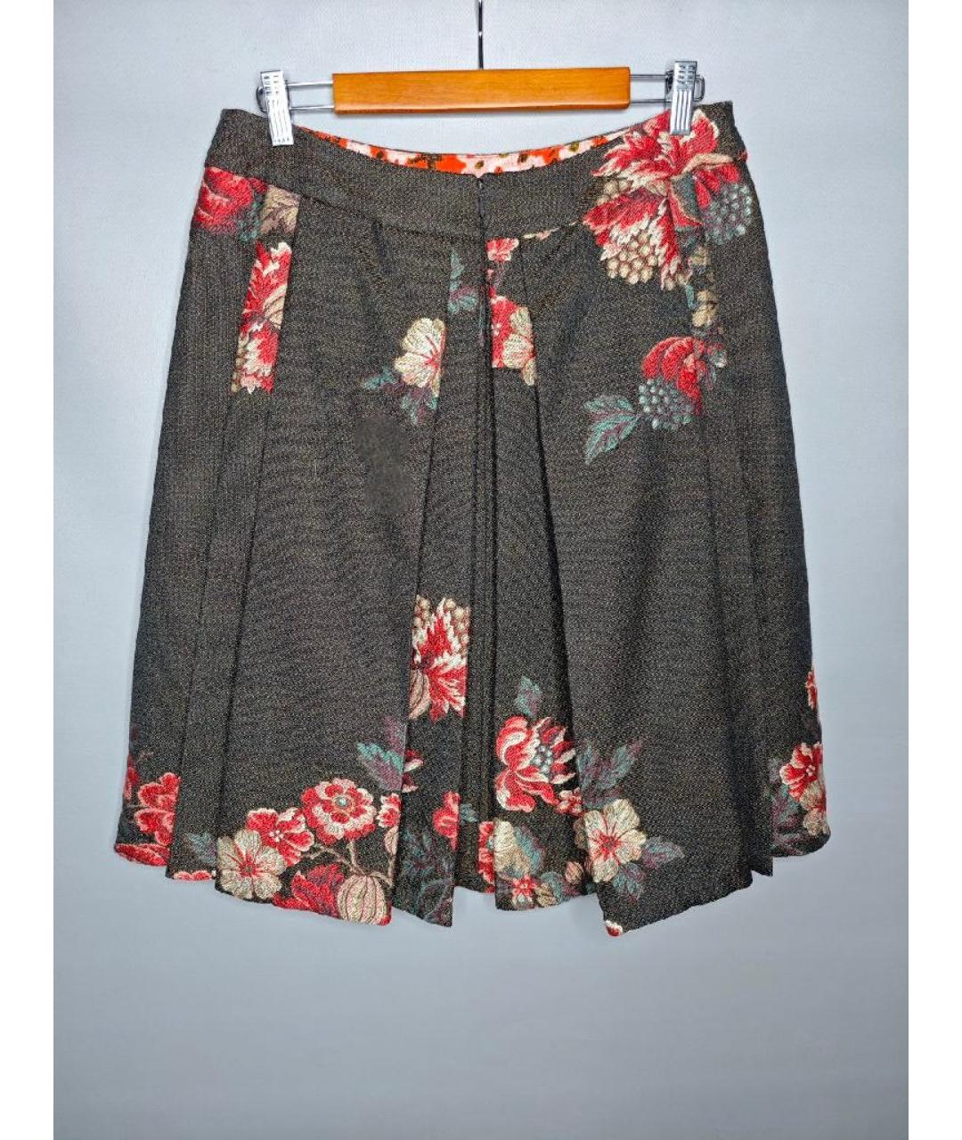 KENZO Мульти шерстяная юбка миди, фото 2