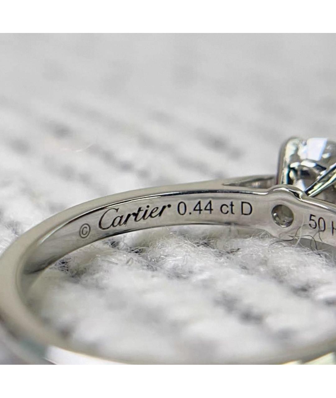 CARTIER Серебряное платиновое кольцо, фото 3