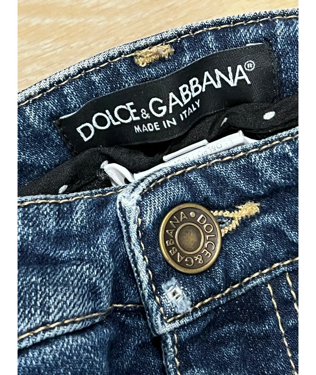 DOLCE&GABBANA Темно-синие джинсы слим, фото 3