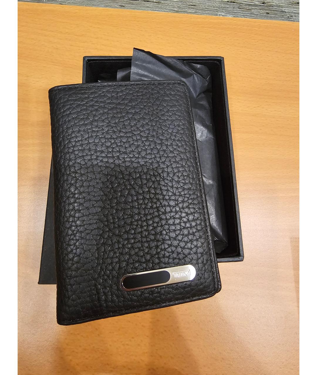 TUMI Черный кожаный кардхолдер, фото 4