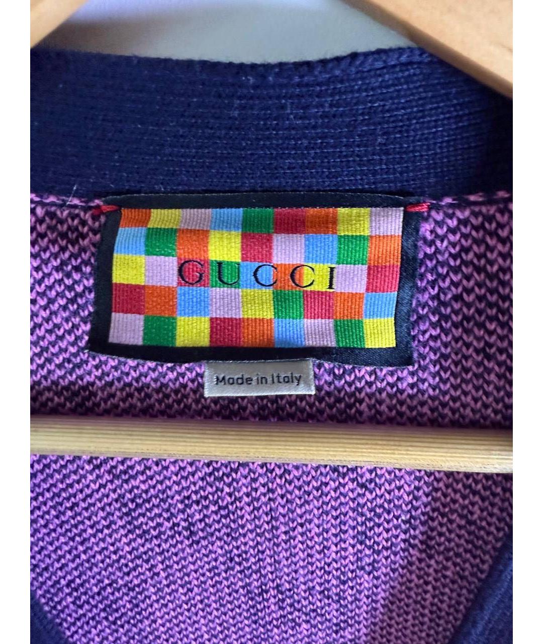 GUCCI Розовый шерстяной кардиган, фото 3