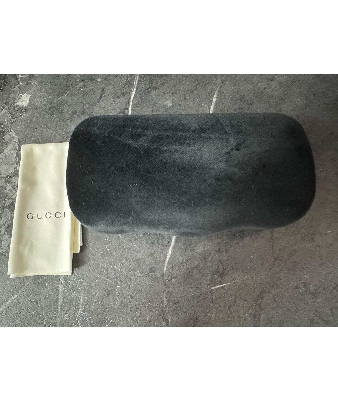 GUCCI Бежевые пластиковые солнцезащитные очки, фото 4