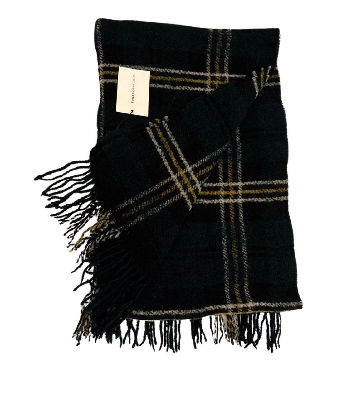 ISABEL MARANT ETOILE Черный шерстяной шарф, фото 1
