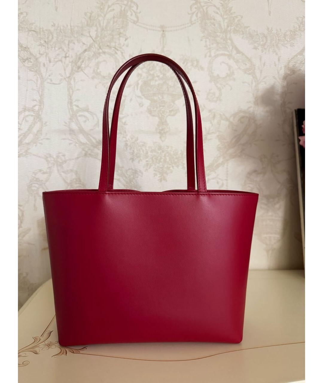 DOLCE&GABBANA Красная кожаная сумка через плечо, фото 2