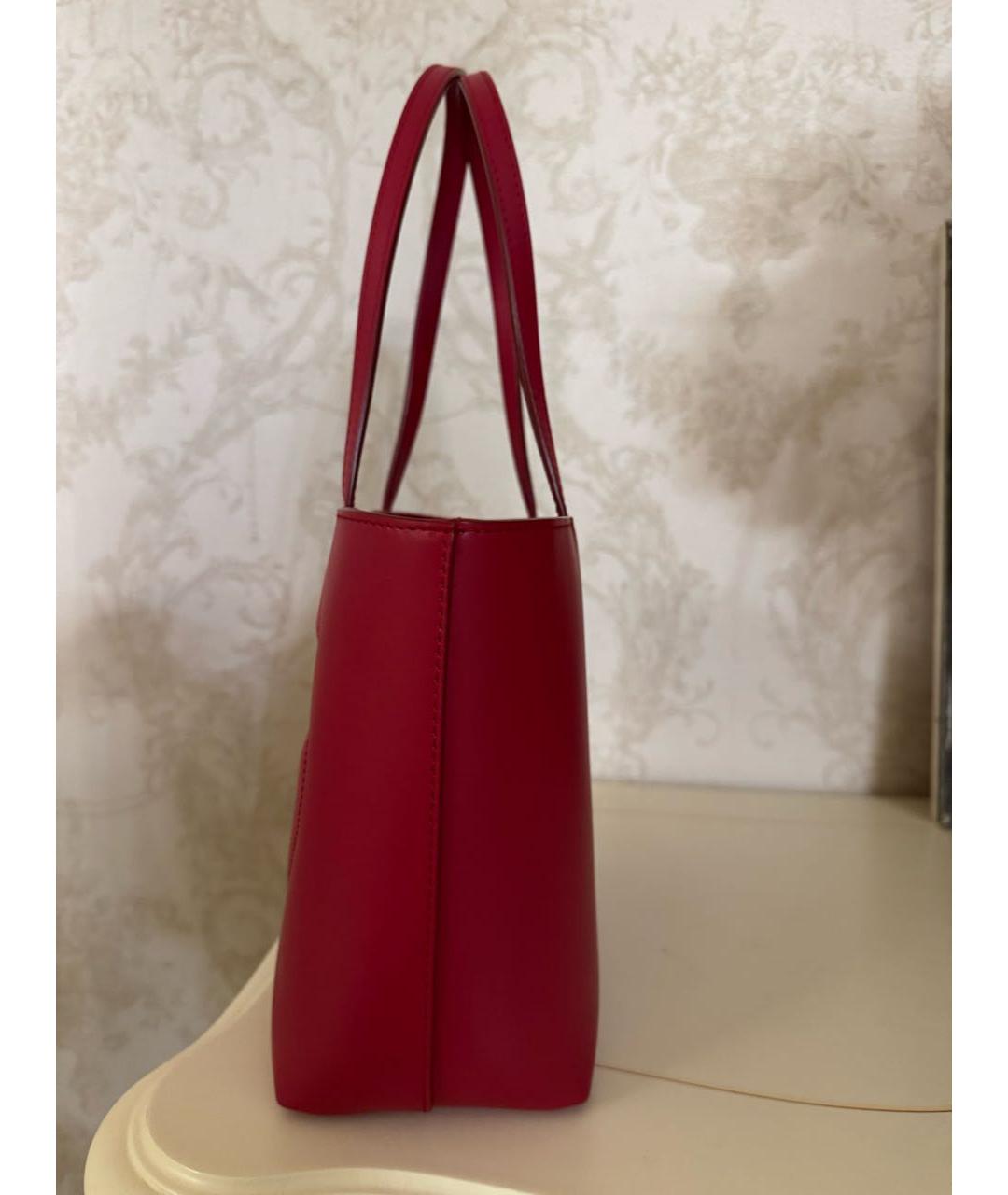 DOLCE&GABBANA Красная кожаная сумка через плечо, фото 5