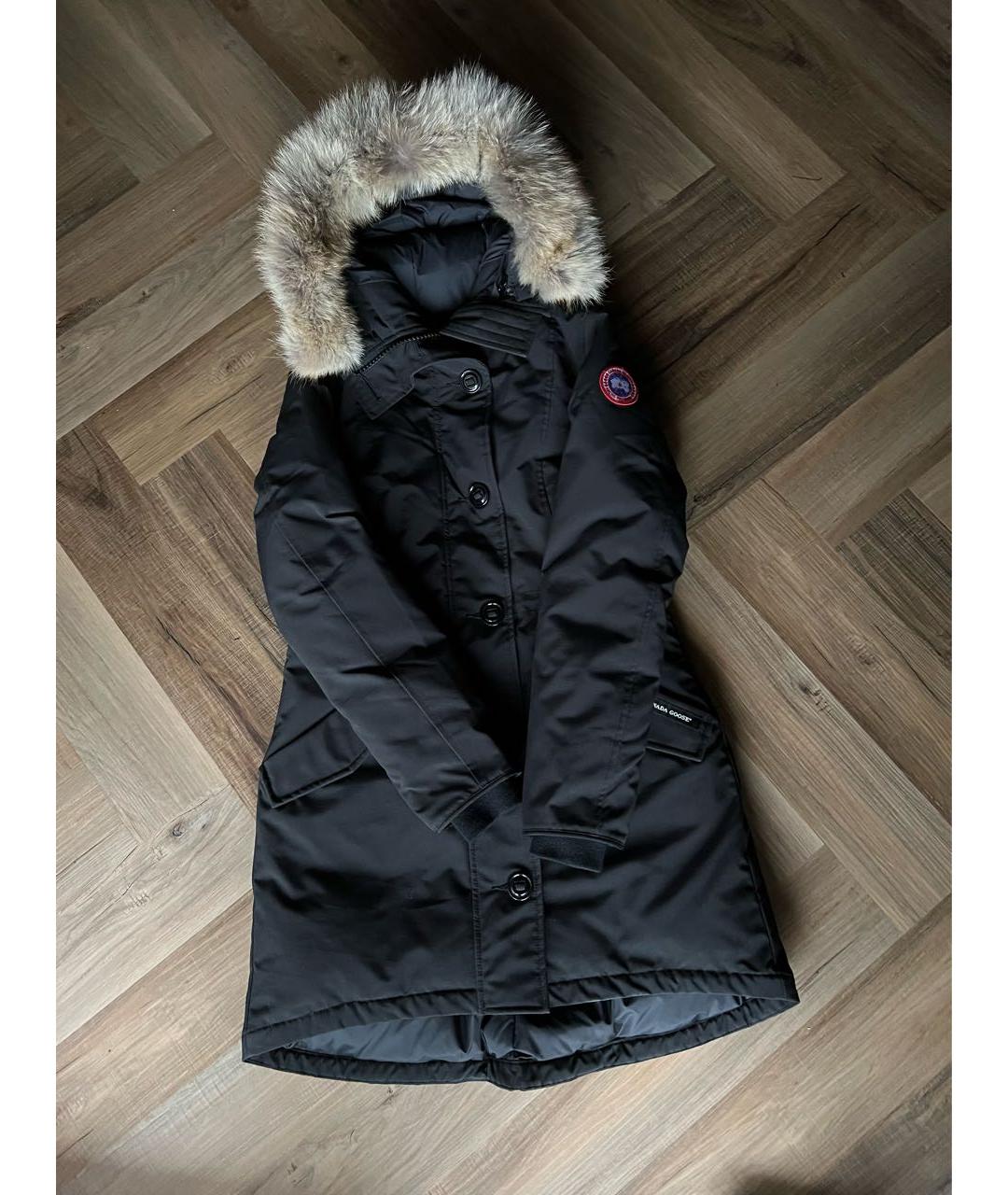 CANADA GOOSE Черная полиэстеровая парка, фото 4