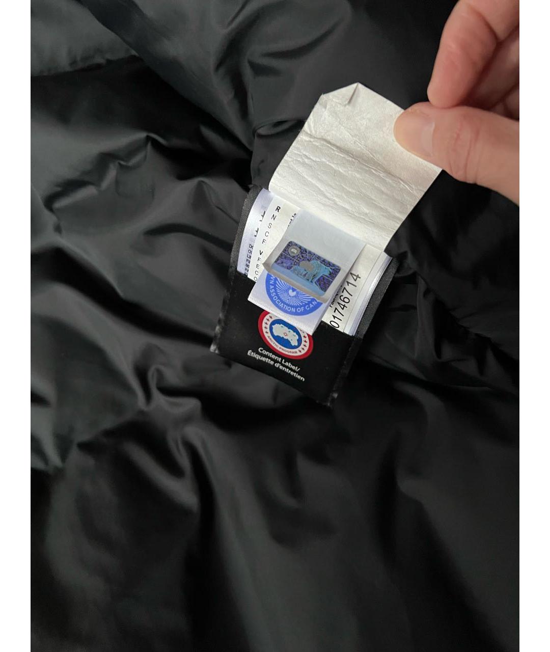 CANADA GOOSE Черная полиэстеровая парка, фото 6