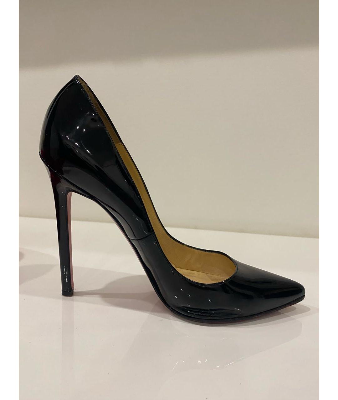 CHRISTIAN LOUBOUTIN Черные туфли из лакированной кожи, фото 5