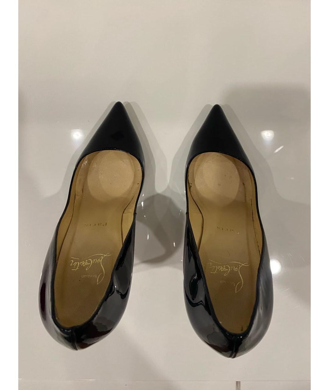 CHRISTIAN LOUBOUTIN Черные туфли из лакированной кожи, фото 3