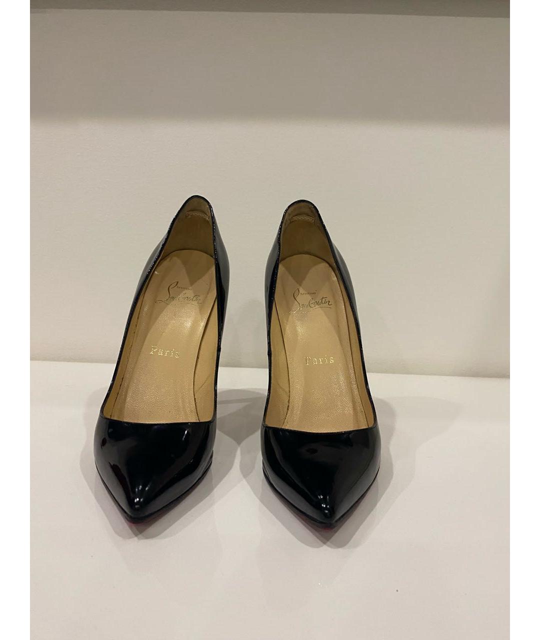 CHRISTIAN LOUBOUTIN Черные туфли из лакированной кожи, фото 2