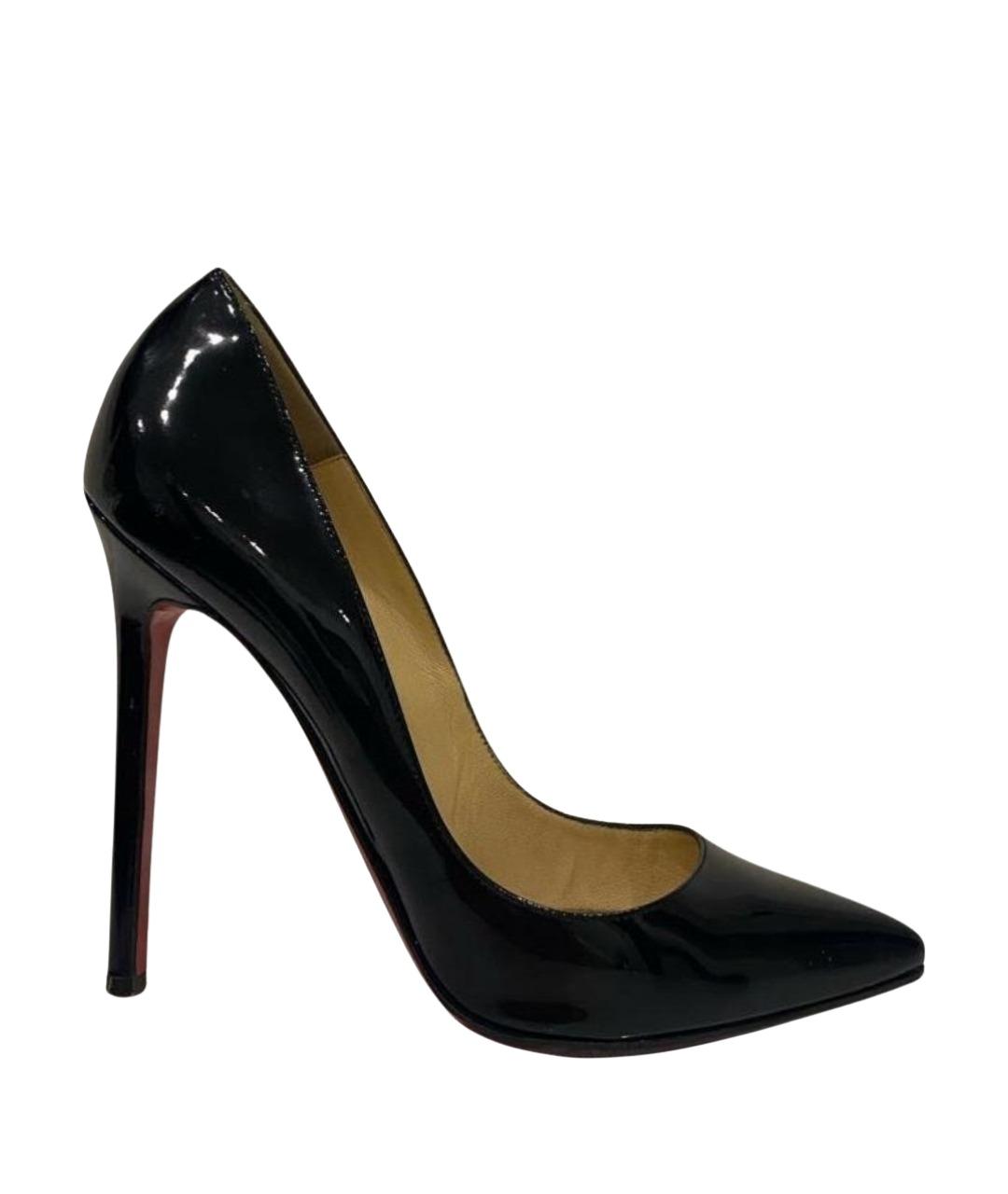 CHRISTIAN LOUBOUTIN Черные туфли из лакированной кожи, фото 1