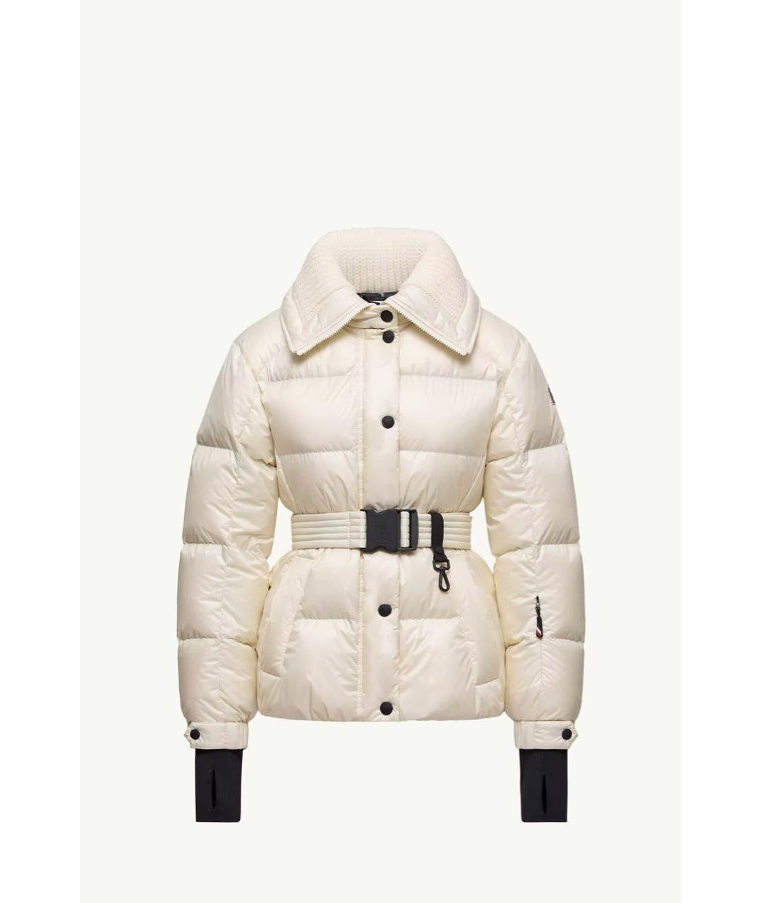 MONCLER Бежевая полиамидовая куртка, фото 5