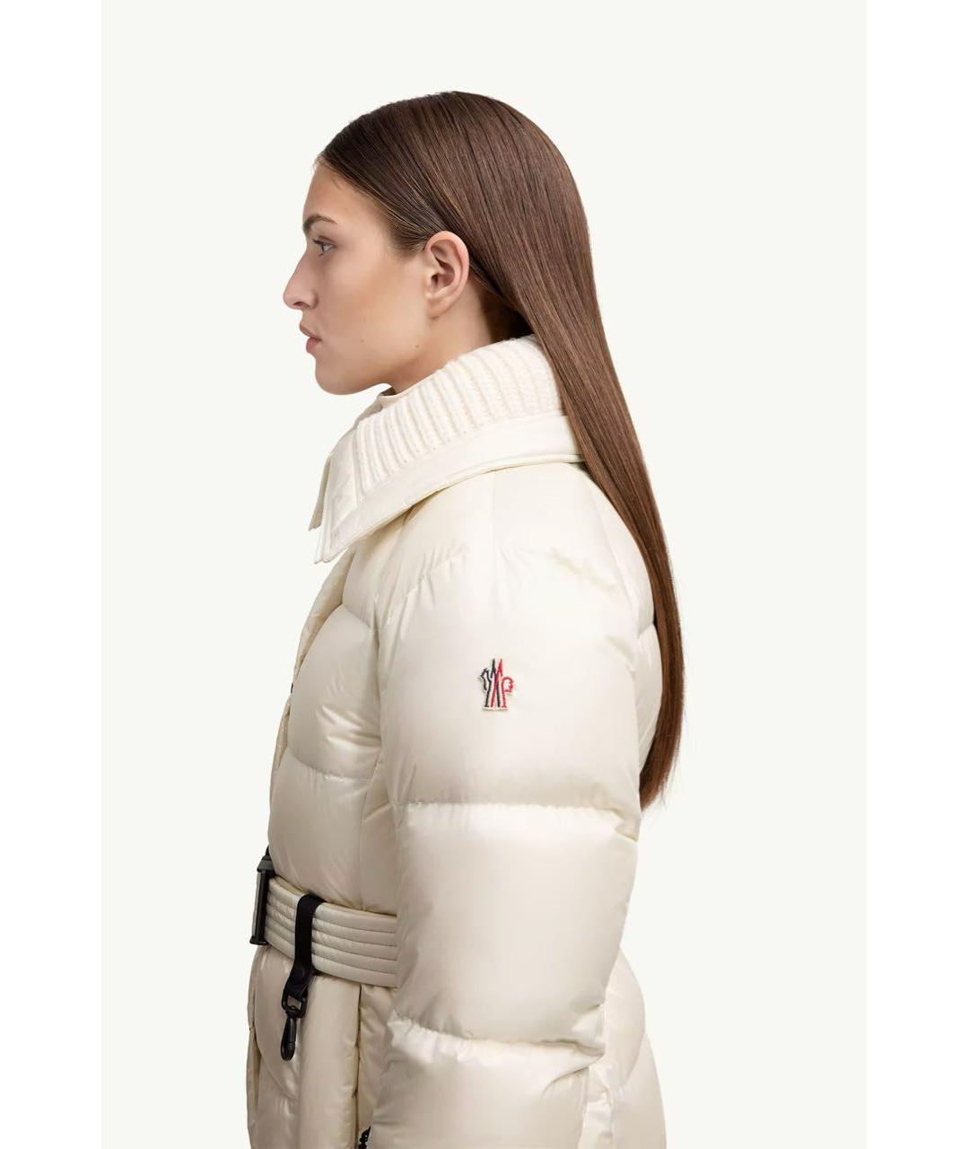 MONCLER Бежевая полиамидовая куртка, фото 3