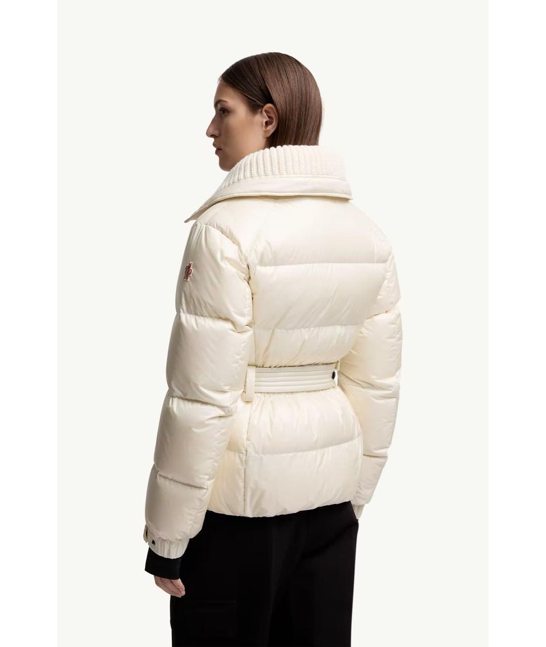 MONCLER Бежевая полиамидовая куртка, фото 4