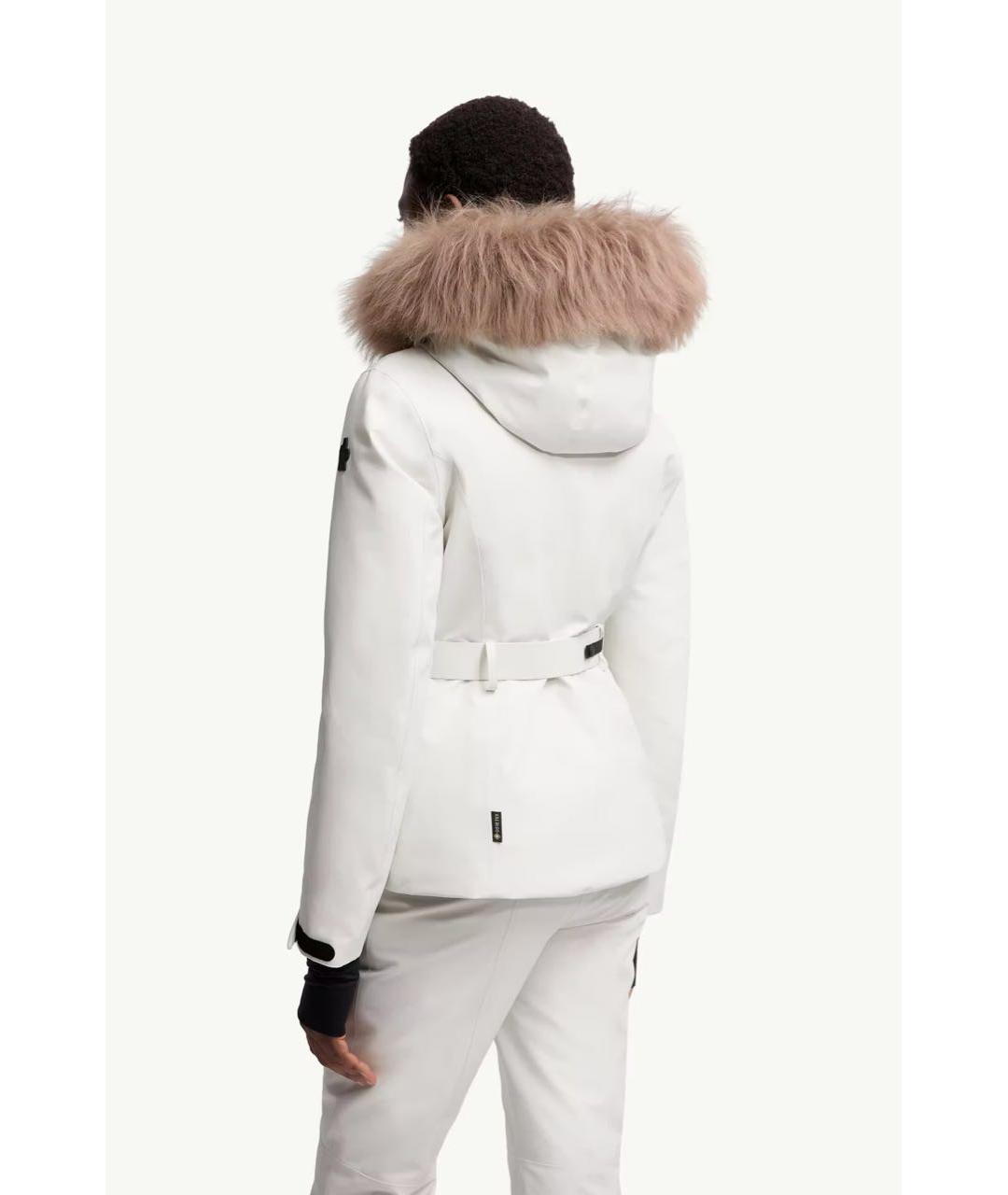 MONCLER Белая полиэстеровая куртка, фото 3