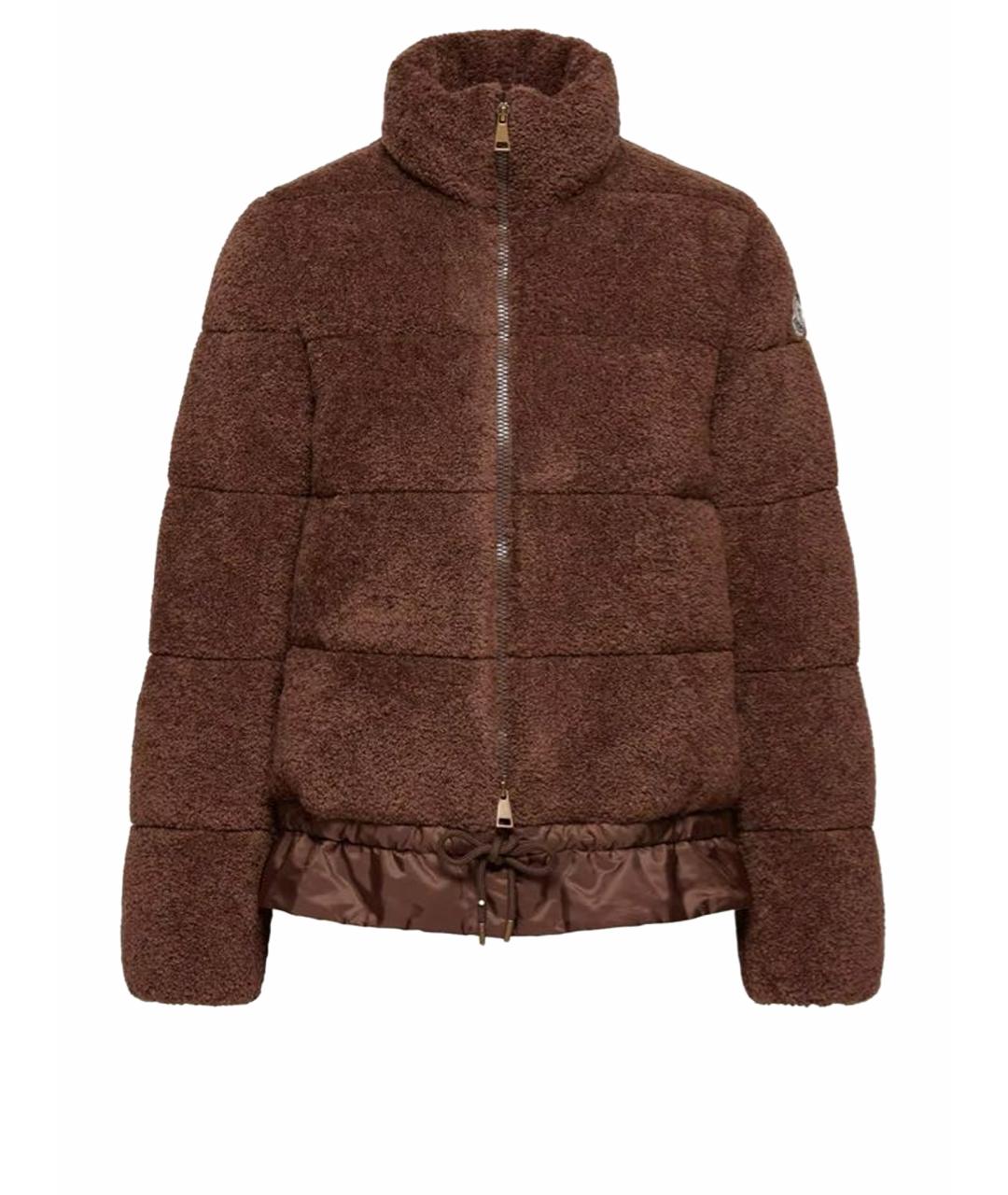 MONCLER Коричневая хлопковая куртка, фото 1