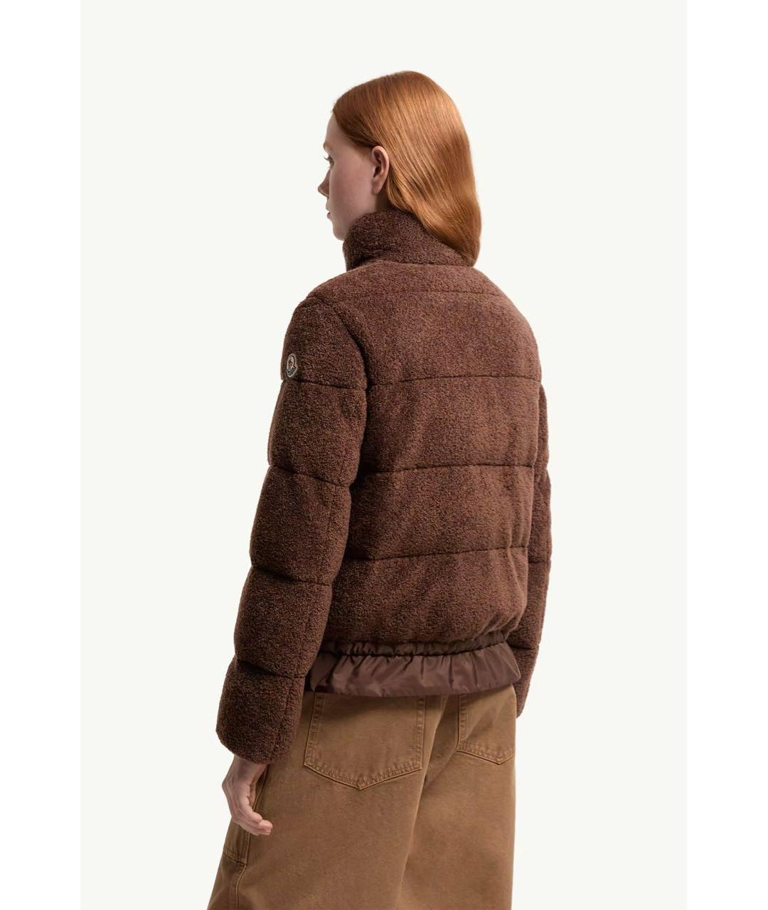 MONCLER Коричневая хлопковая куртка, фото 4