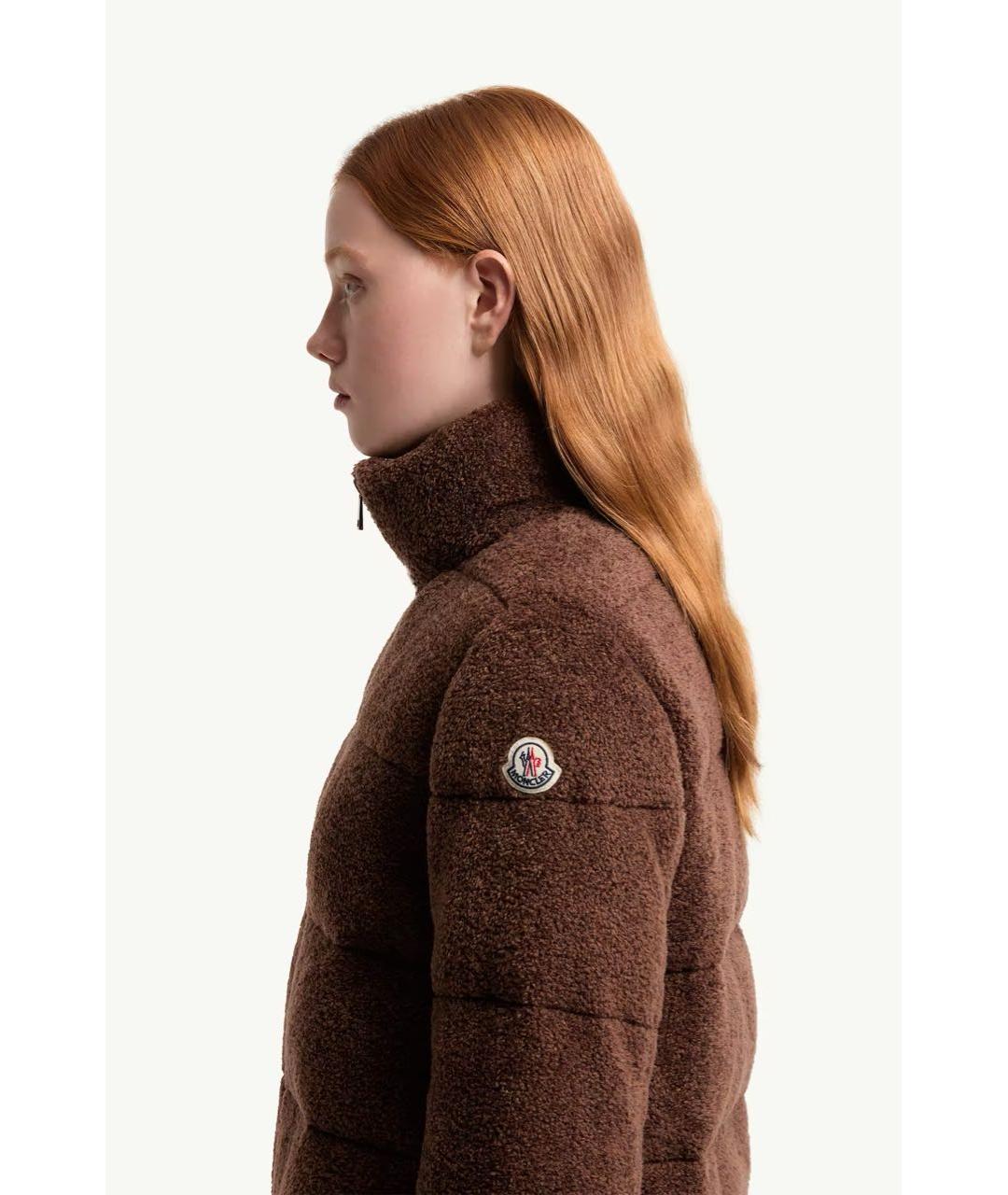 MONCLER Коричневая хлопковая куртка, фото 3