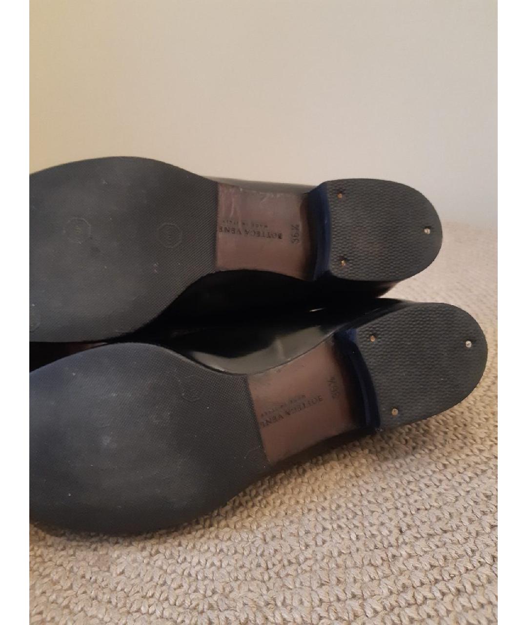 BOTTEGA VENETA Черные кожаные лоферы, фото 7