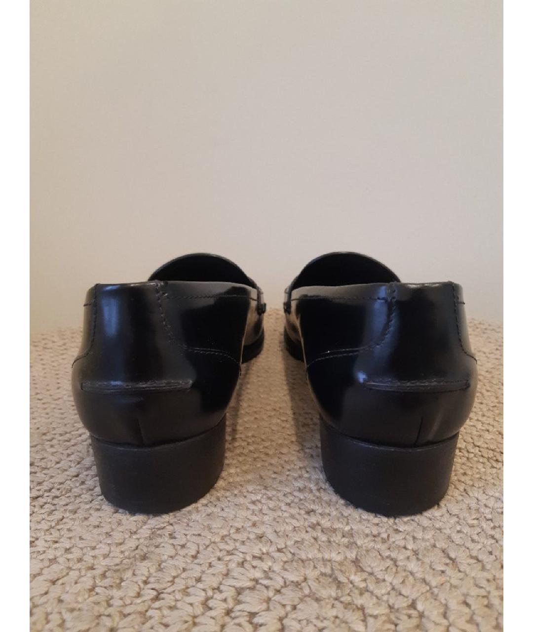 BOTTEGA VENETA Черные кожаные лоферы, фото 4