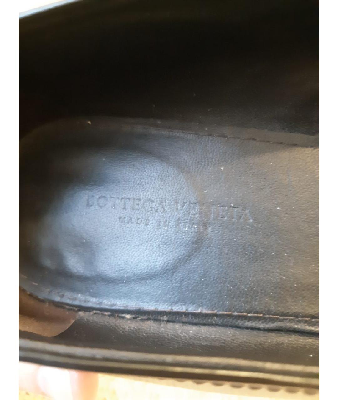 BOTTEGA VENETA Черные кожаные лоферы, фото 5