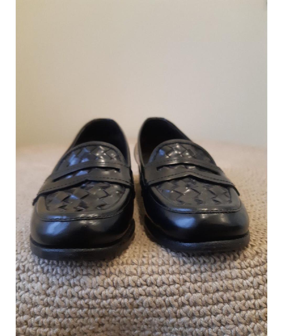 BOTTEGA VENETA Черные кожаные лоферы, фото 6