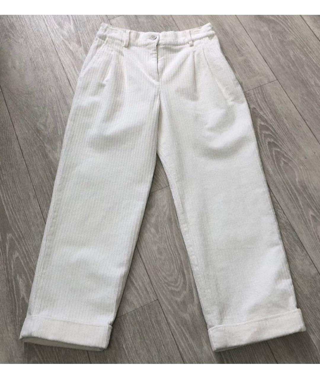 DOLCE&GABBANA Белые хлопковые брюки и шорты, фото 5