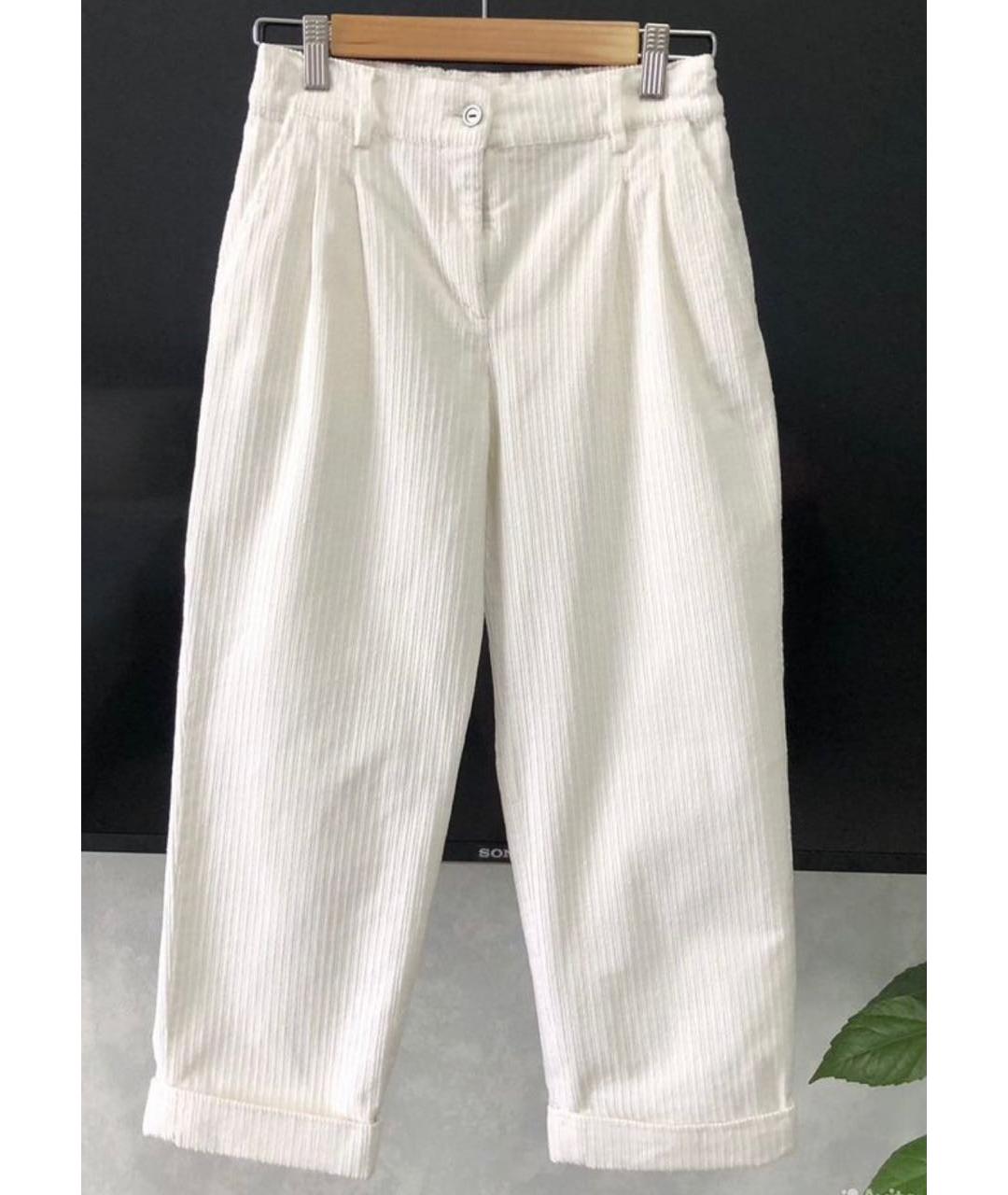 DOLCE&GABBANA Белые хлопковые брюки и шорты, фото 8