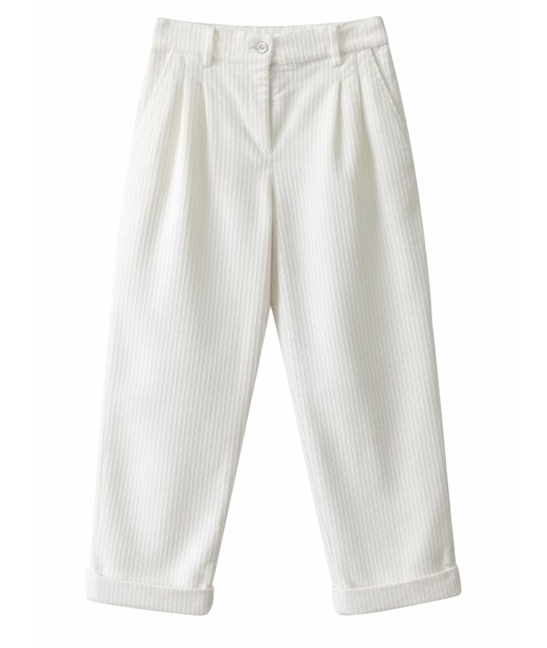 DOLCE&GABBANA Белые хлопковые брюки и шорты, фото 1