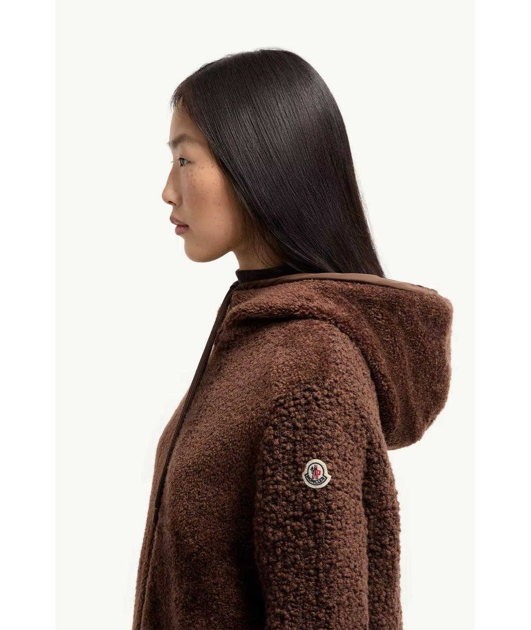 MONCLER Коричневый хлопковый кардиган, фото 3