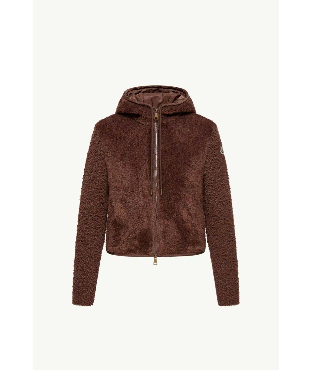 MONCLER Коричневый хлопковый кардиган, фото 5