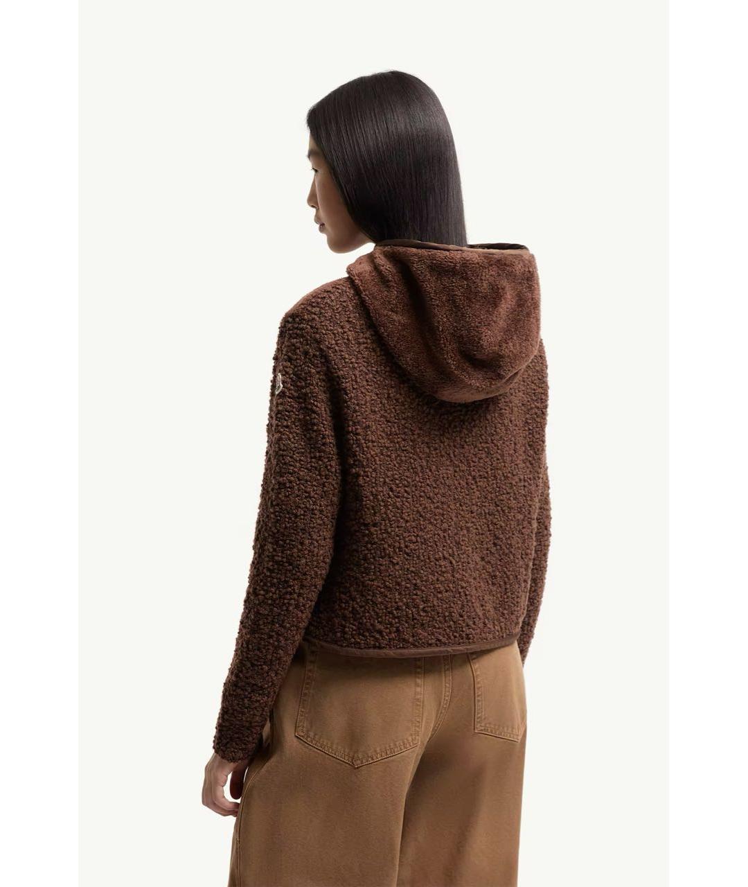 MONCLER Коричневый хлопковый кардиган, фото 4