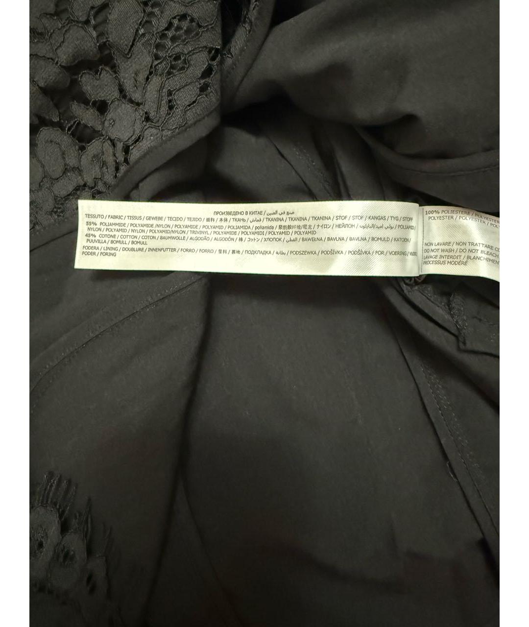 TWIN-SET Черный кружевной жакет/пиджак, фото 6