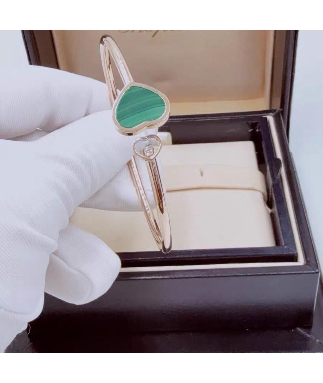 CHOPARD Зеленый браслет из розового золота, фото 4
