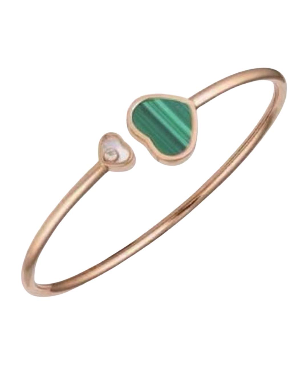 CHOPARD Зеленый браслет из розового золота, фото 1