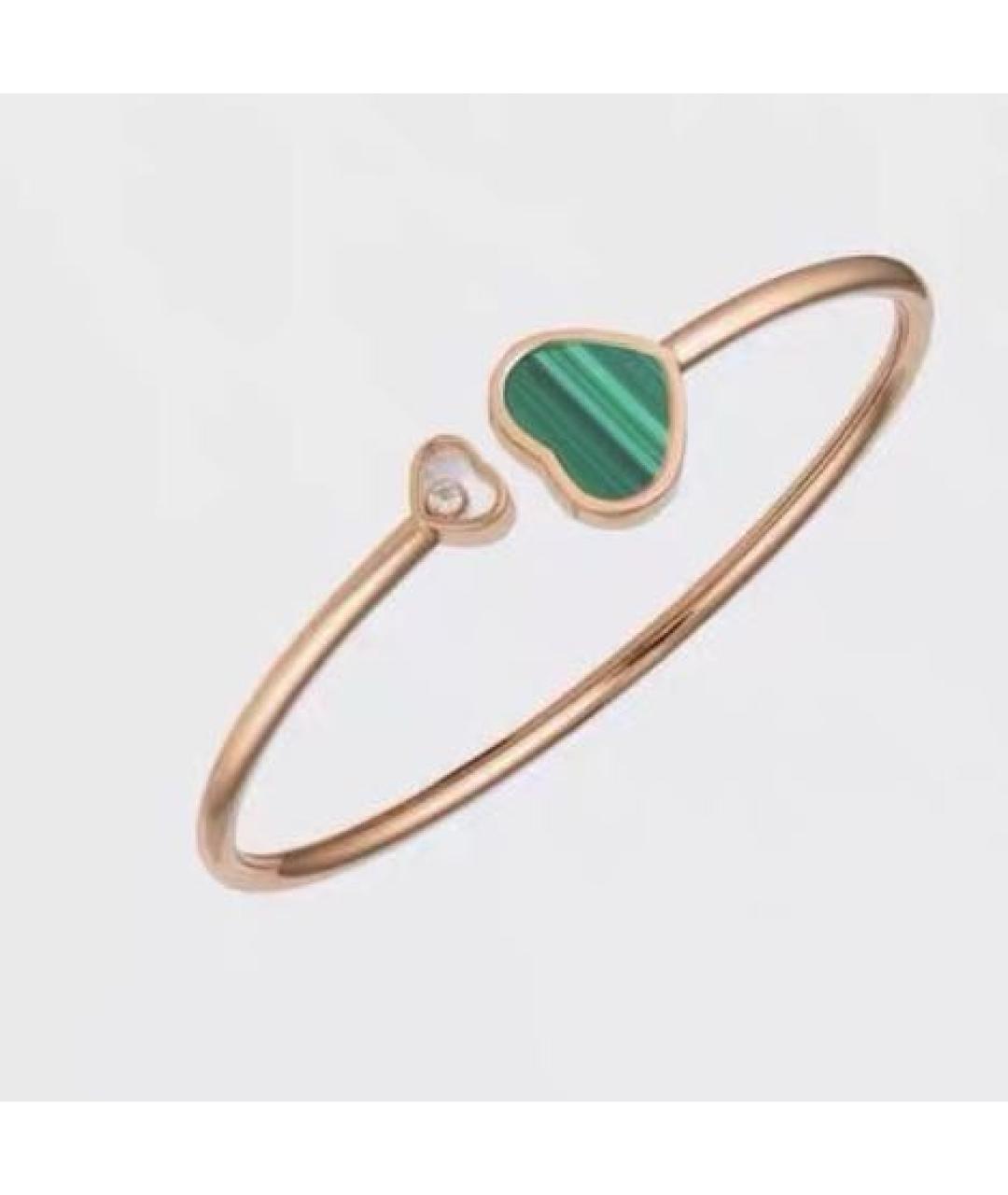 CHOPARD Зеленый браслет из розового золота, фото 7