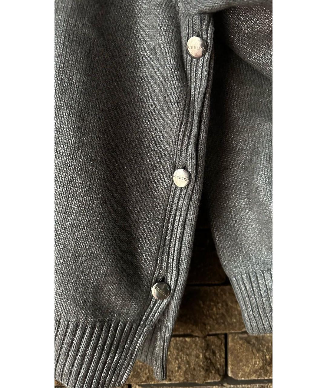 ICEBERG Серебрянный вискозный джемпер / свитер, фото 6