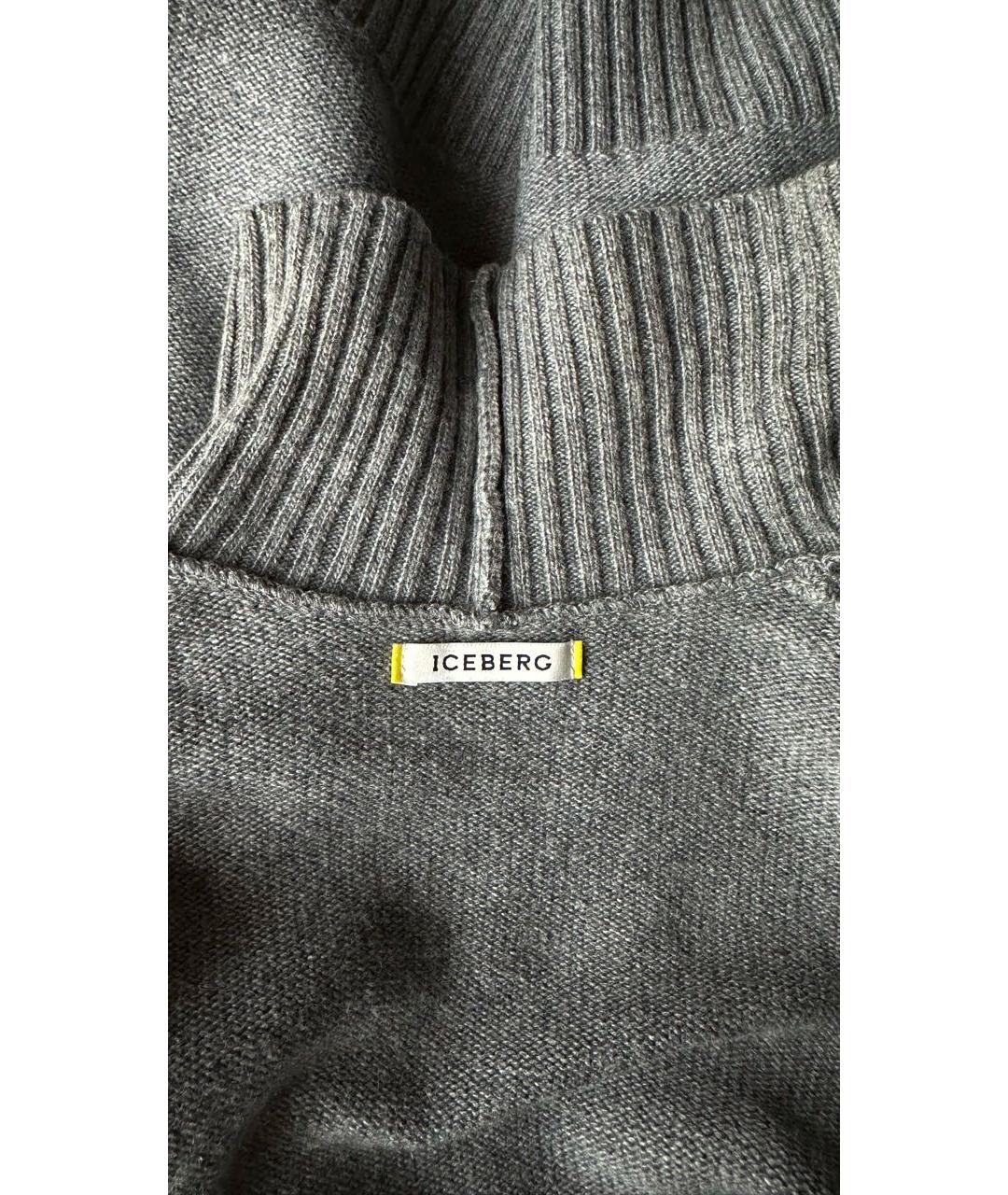 ICEBERG Серебрянный вискозный джемпер / свитер, фото 3