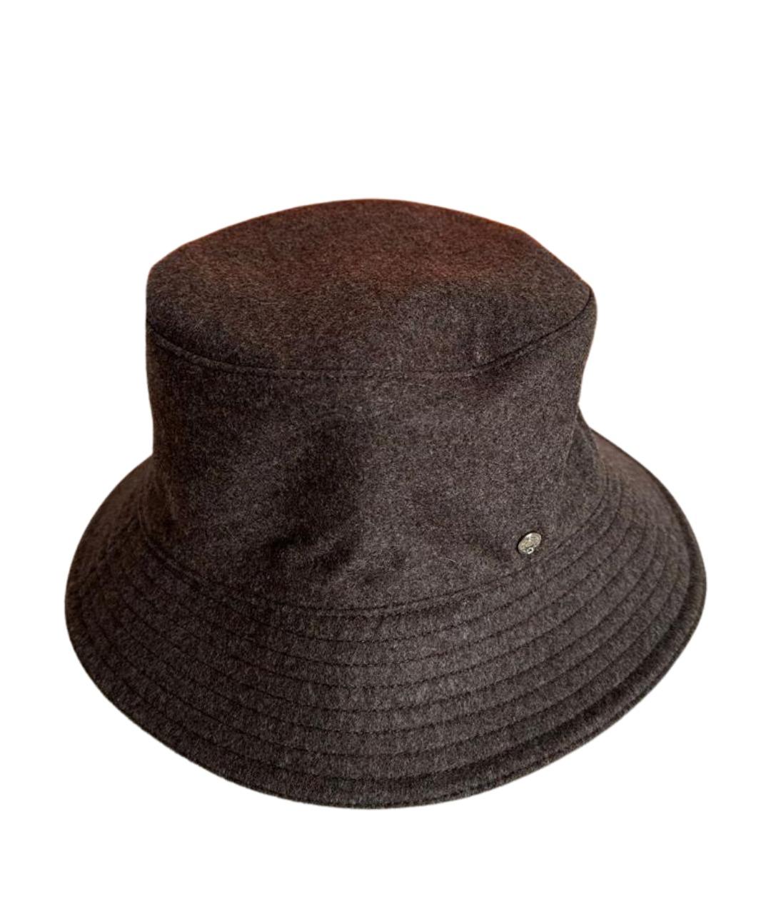 HERMES Коричневая шерстяная шляпа, фото 1