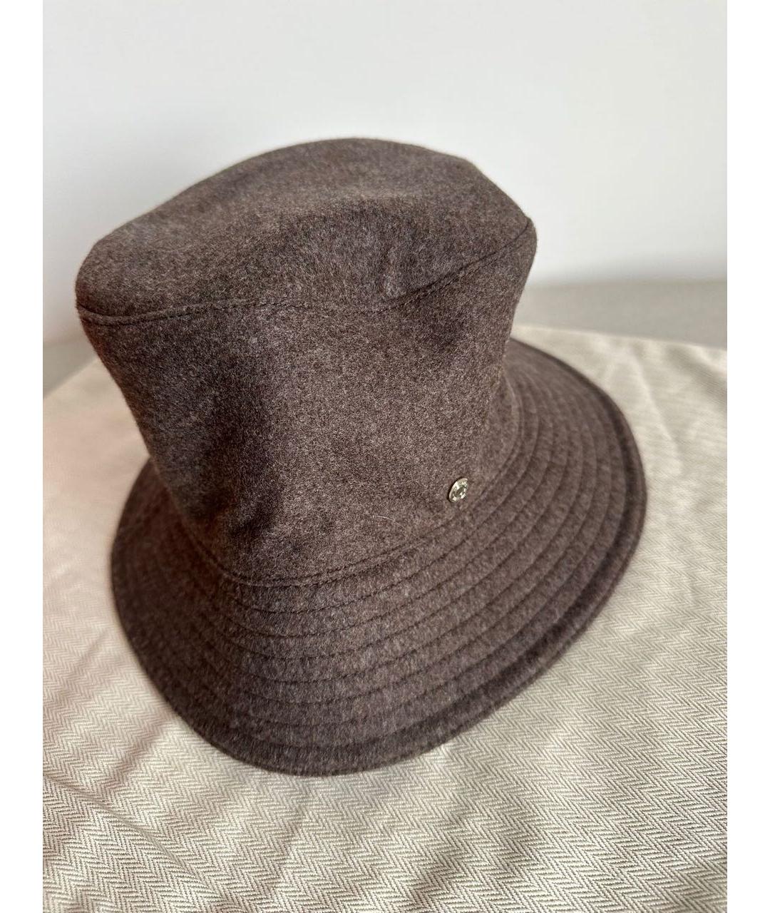 HERMES Коричневая шерстяная шляпа, фото 2