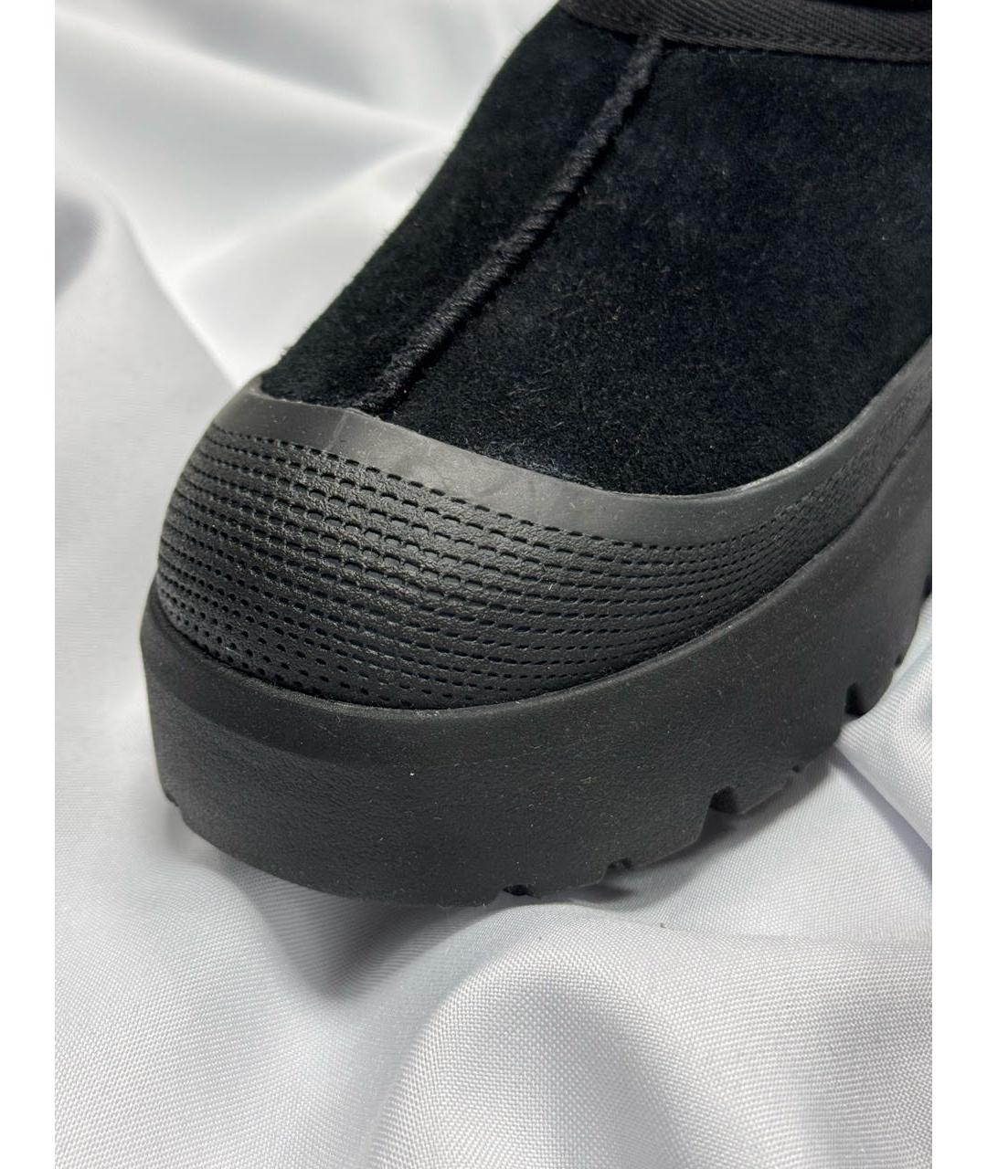 UGG AUSTRALIA Черные замшевые низкие ботинки, фото 4