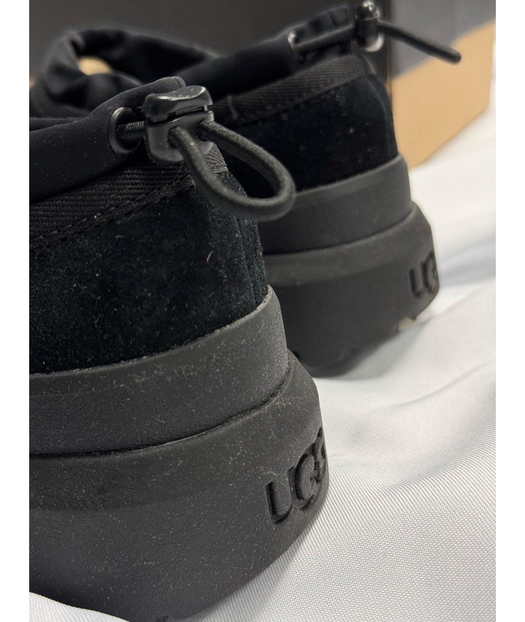 UGG AUSTRALIA Черные замшевые низкие ботинки, фото 7