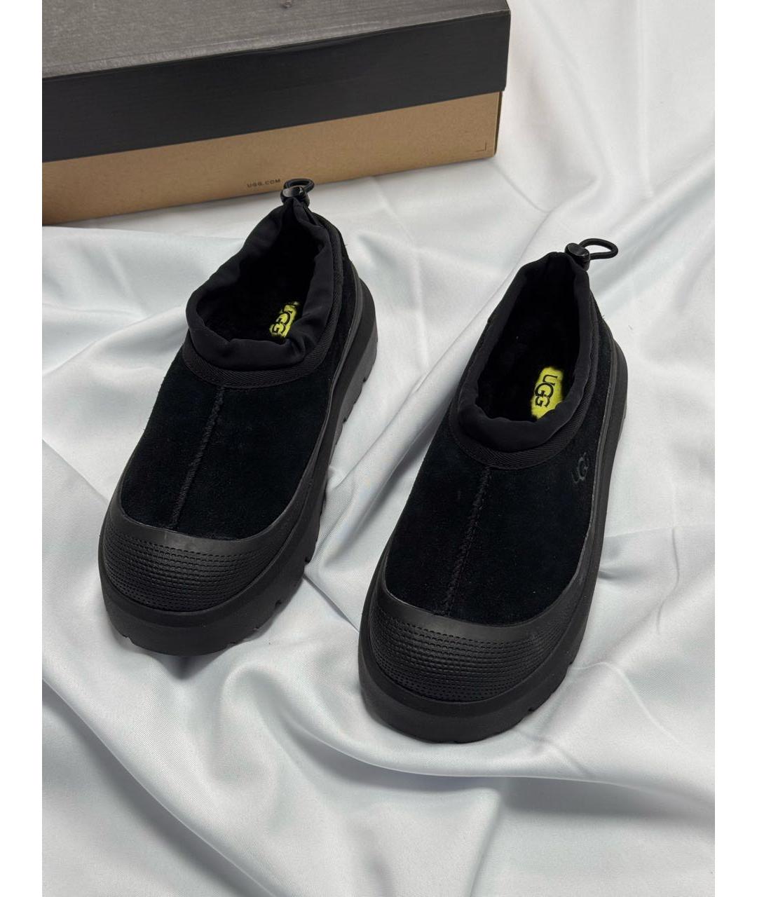 UGG AUSTRALIA Черные замшевые низкие ботинки, фото 8