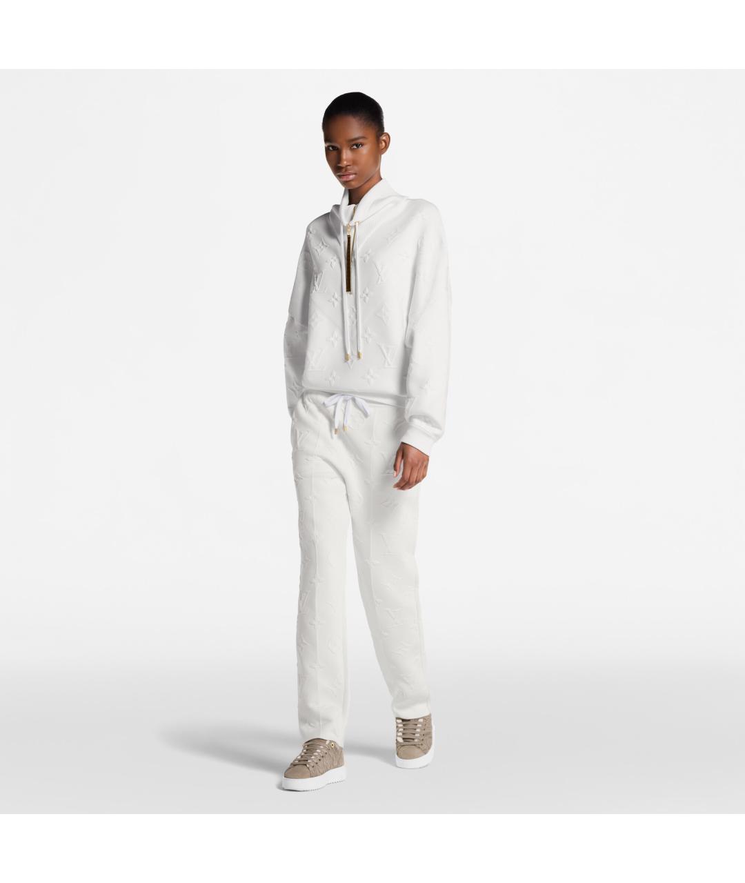 LOUIS VUITTON Бежевые замшевые кроссовки, фото 8