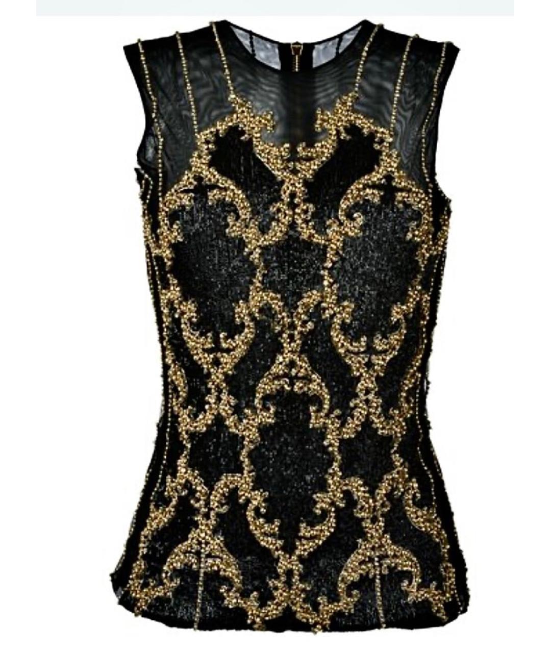 BALMAIN Черная сетчатая блузы, фото 7