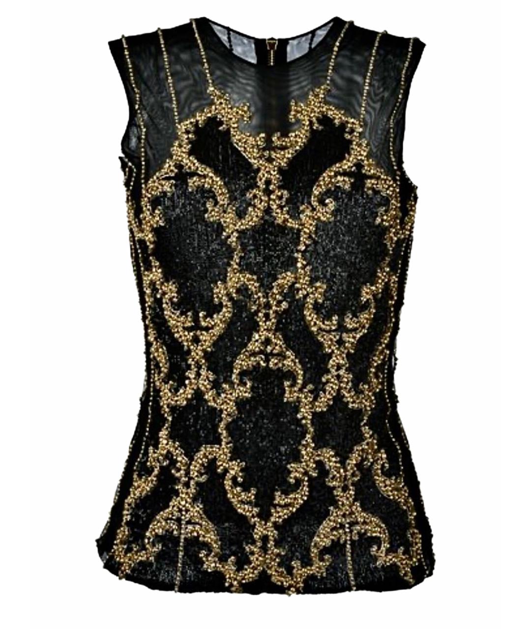 BALMAIN Черная сетчатая блузы, фото 1