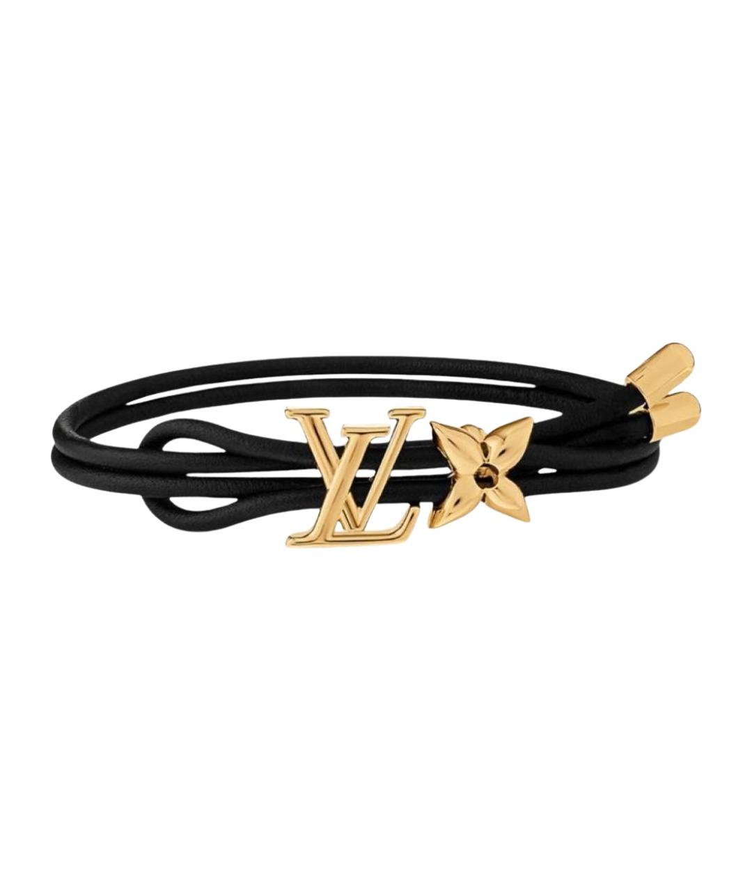 LOUIS VUITTON Черный металлический браслет, фото 1