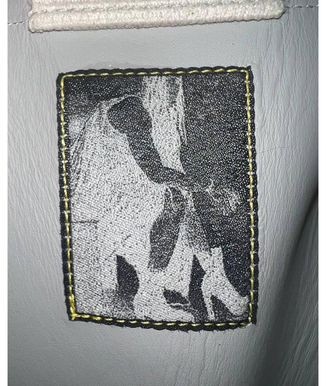 RICK OWENS Желтые кожаные высокие кроссовки / кеды, фото 6