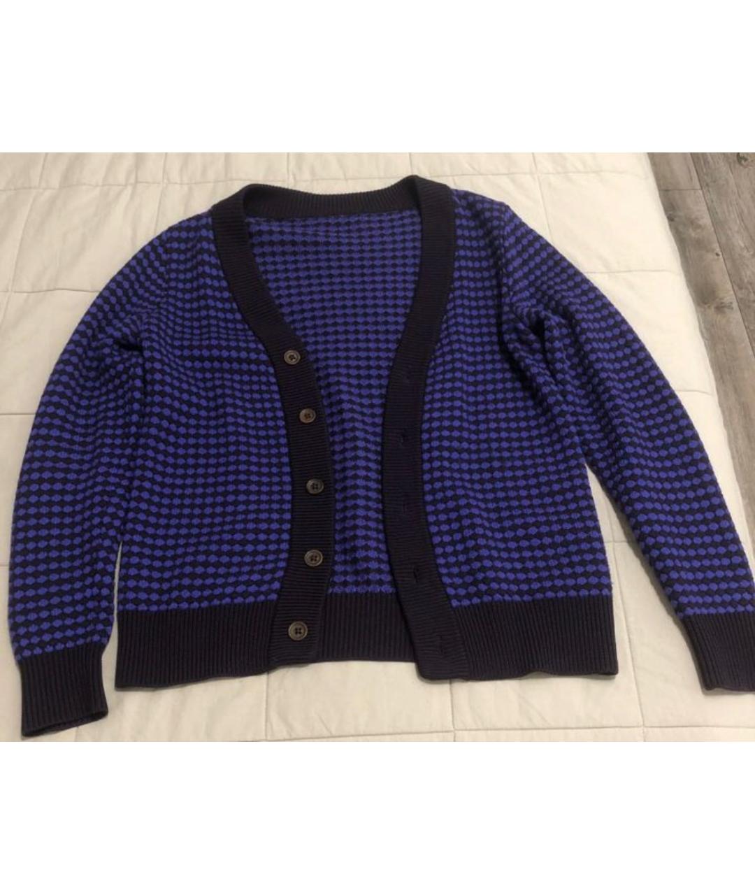 DIESEL BLACK GOLD Фиолетовый шерстяной кардиган, фото 6