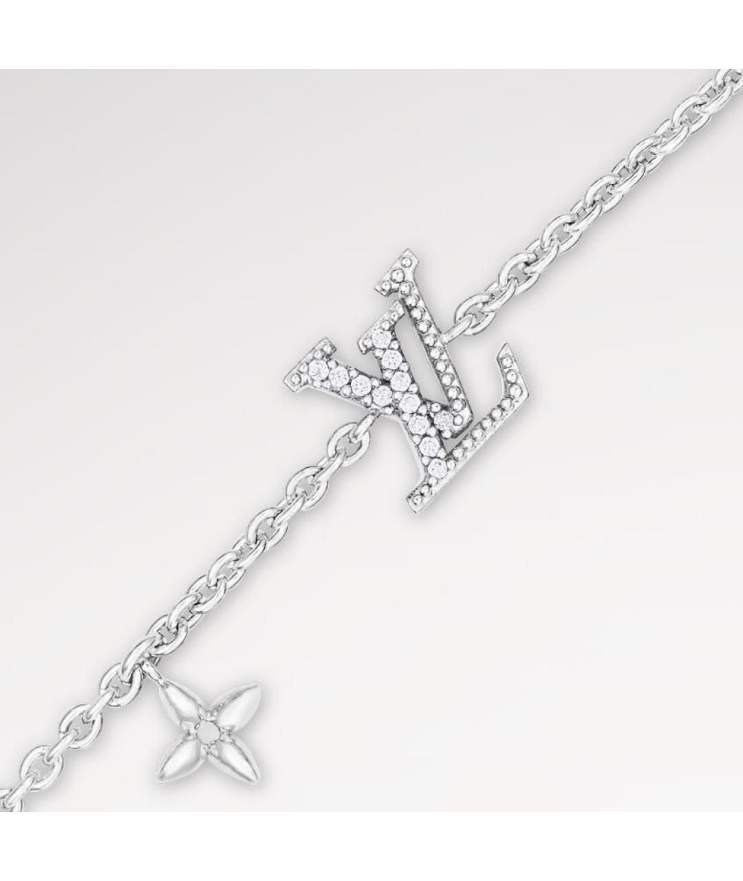 LOUIS VUITTON Серебрянный металлический браслет, фото 2